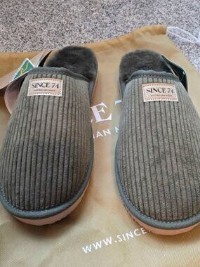 Since 74 Australian Men's Corduroy Classic Slippers
